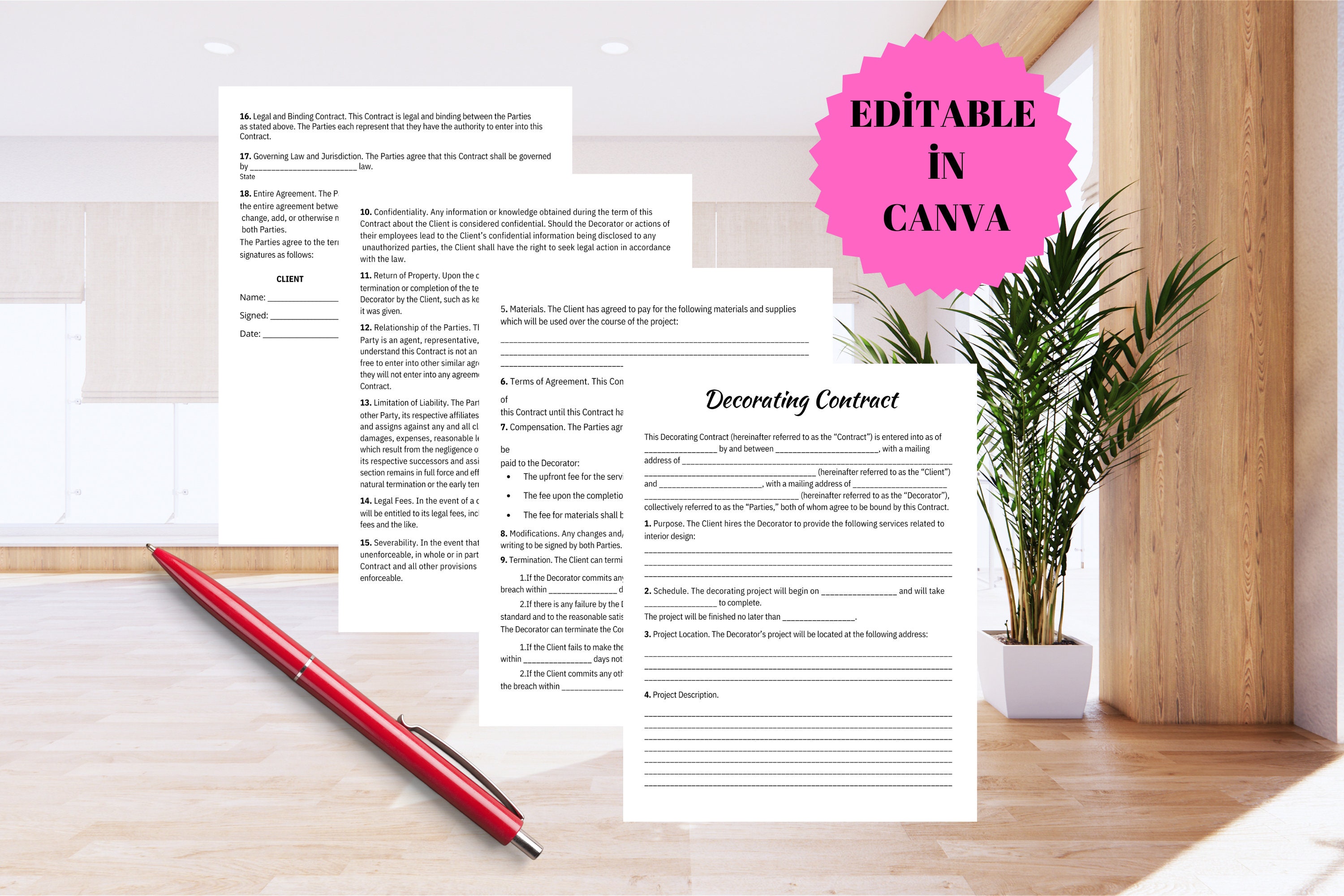 Event Rental Contract - Etsy