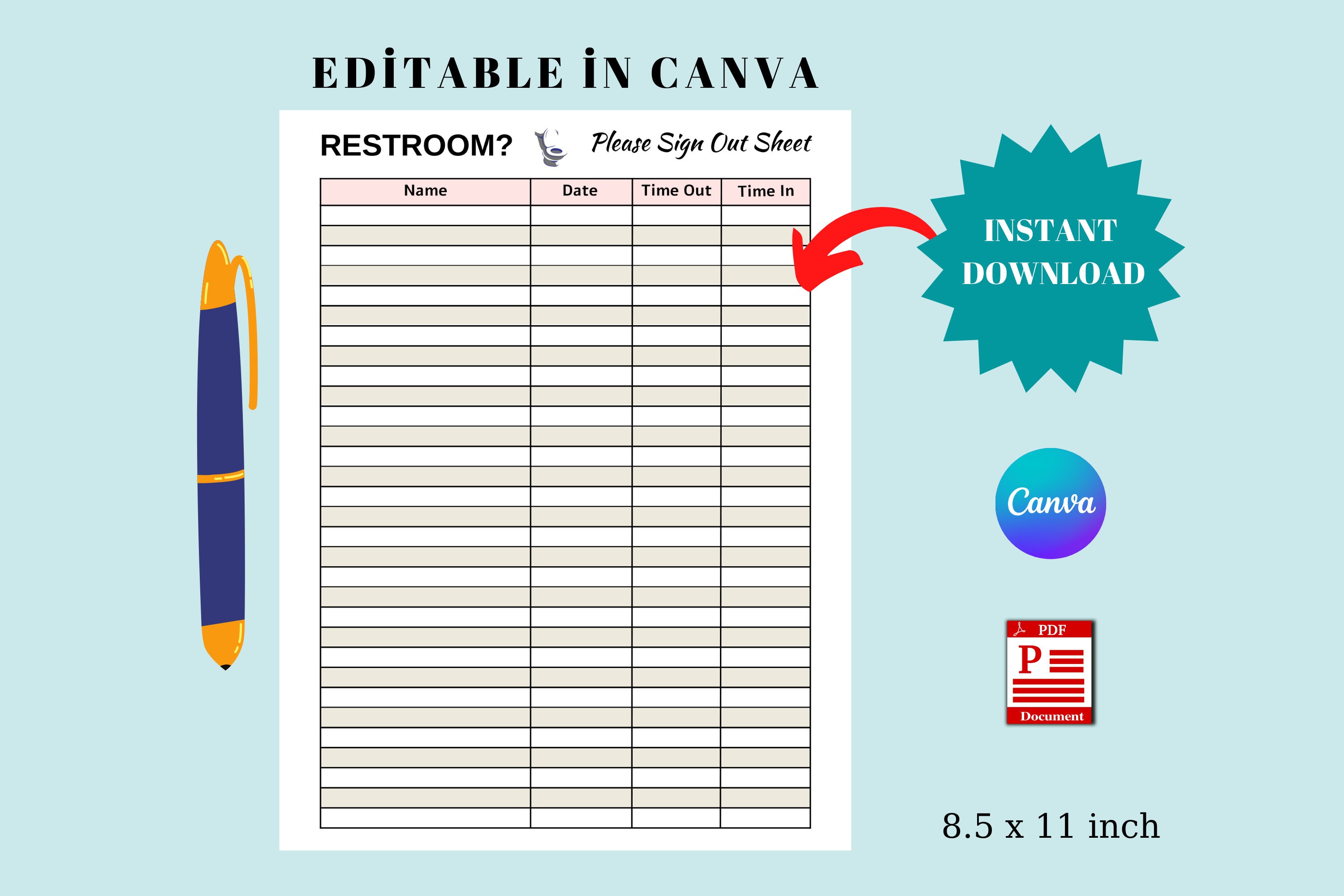 restroom-sign-out-sheet-printable-classroom-organization-template-etsy