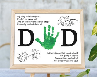 Dad Printable Handprint Craft