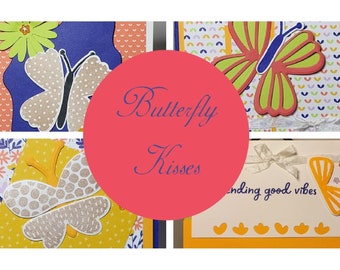 Butterfly Kisses Set of 4 Cards