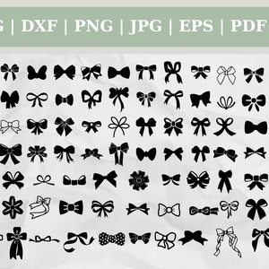 Bow Big Bundle Cut Files Clipart Silhouette