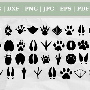 Animal Paws Big Bundle Cut Files Clipart