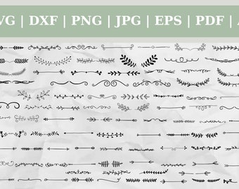 100 Text Dividers Big Bundle - Cut File, Clip Art, Silhouette, Cricut