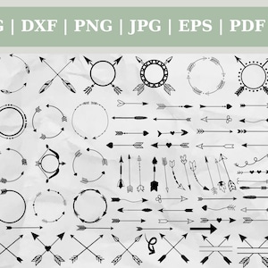 Arrows Big Bundle Clipart Cut Files Silhouette