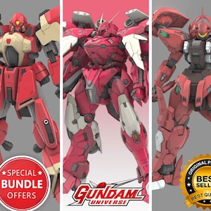 Gundam MD-0064 Darilbalde , AGX-04A1 Gerbera Tetra Kai & ZM-S06S Zoloat - Digital Download - 3D Printable Gunpla Model Kit - Bundle