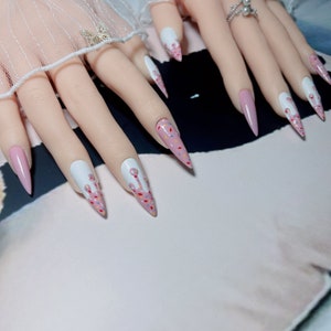 Nails Handmade nail wraps for women nail template Custom image 5