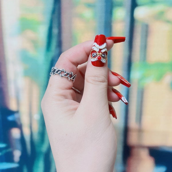 Nails Charms Modèle d’ongles de style 3D Custom Wearable Nail Art Décoration d’ongles personnalisée Wraps à ongles faits à la main pour femmes