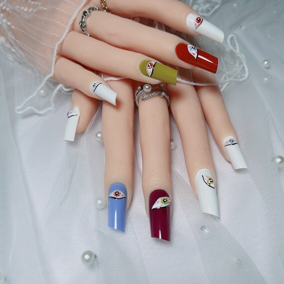 Nails Template Handmade Custom Wearable Nail Art Personalized Nail  Decoration Press on Nails Personalized Gifts - Etsy