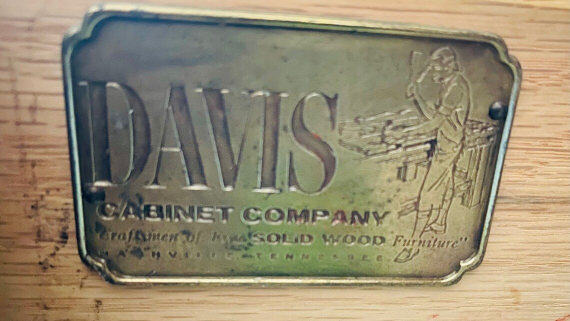 Davis Company, Vintage Curio, Brown Walnut China Etsy