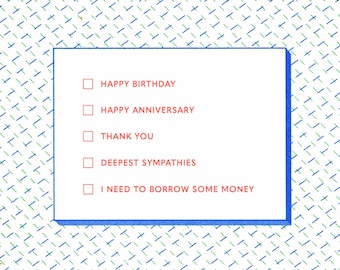 Multi-purpose Greeting Card – Birthday, Anniversary, Thank You, Sympathy, Financial Support