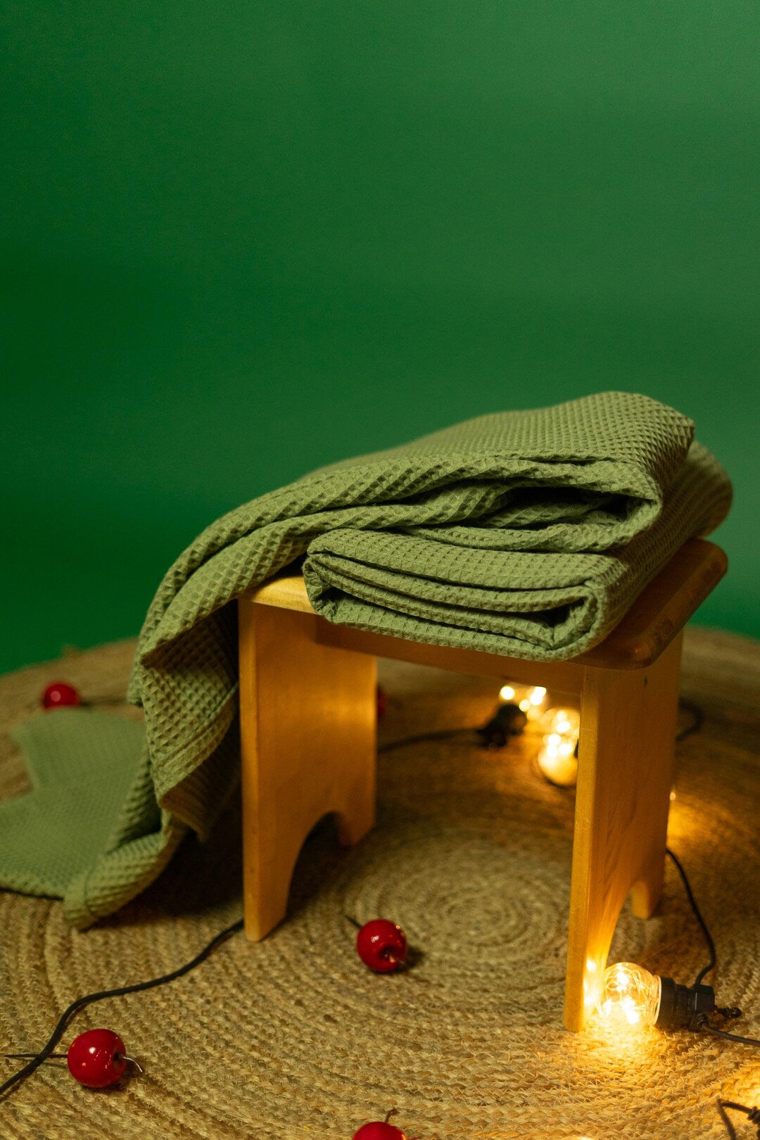 Olive Green Bathroom Towel Set, Olive Cotton Towels, Christmas Gift ...