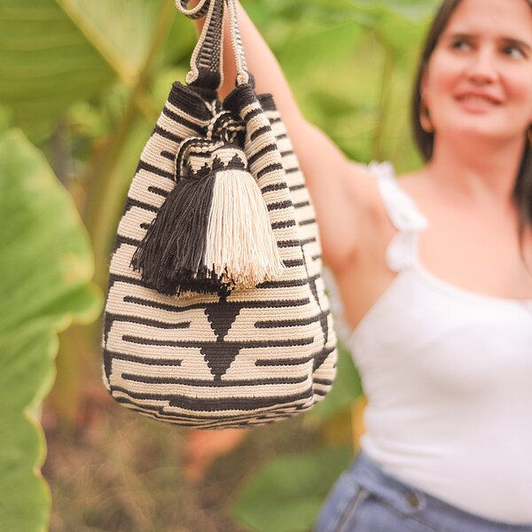 Macrame Bag | Crochet Shoulder Bag |  Wayuu Bag | Mochila Bag | Crochet Tote Bag | Festival Bag | Knitted Bag | Bag