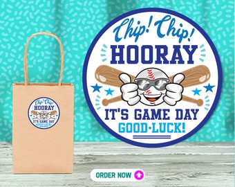 Baseball Game Day Stickers: Party Favor Labels, Waterproof Vinyl (30pc)