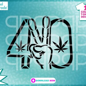 420 SVG, Unkraut Schablone SVG, Peace Zeichen, Schnittdatei für Cricut oder Silhouette, Schriftzug, Digitale Schnittdateien by: Pixel Parade App®