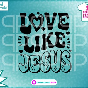 Liefde zoals Jezus SVG, christelijke rap, liefde graphics, schrift vectorbestand, graffiti, hiphop, God, heilig, Christus, geloof, eps, digitaal Dxf-bestand