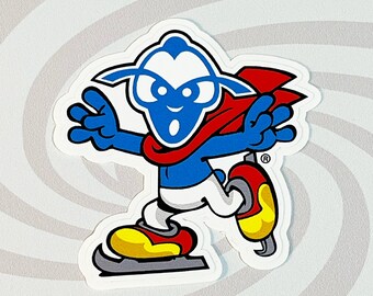 Phegnomes Ice Skater Vinyl Aufkleber - Pop Art Sammlerstück