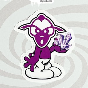 Vinyl Sticker Anime Kawaii Cartoon Pop Art Artist Collectable Wall Art Street Art Graffiti Character"The Phegnomes®"phabricated by@phetus88