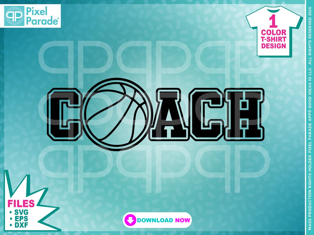 Coach Svg Basketball Coach Svg Basketball Svg Basketball Etsy