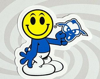 Phegnomes Smiley Vinyl Sticker: Kawaii Pop Art Sammlerstück (3"x3")