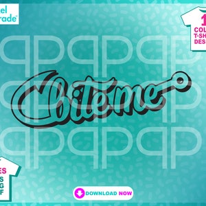 Dad Fishing T-Shirt Design "Bite Me" Camisa de esportista de pesca, engraçado, humor, arquivos SVG, EPS, DXF, arquivos de corte digital por: Pixel Parade App®