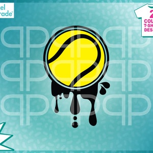 Tennisbal SVG, Drips SVG, sport Bro SVG, tenniscoach SVG, Drip SVG, tennissport, tennisspeler, digitale cut-bestanden door: Pixel Parade App®