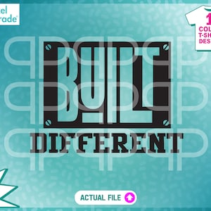Built Different, PDG, Patron, Hustle, Entrepreneur, Business Vibes, Funny Quotes, EPS, DXF, Fichiers numériques par : Pixel Parade App®