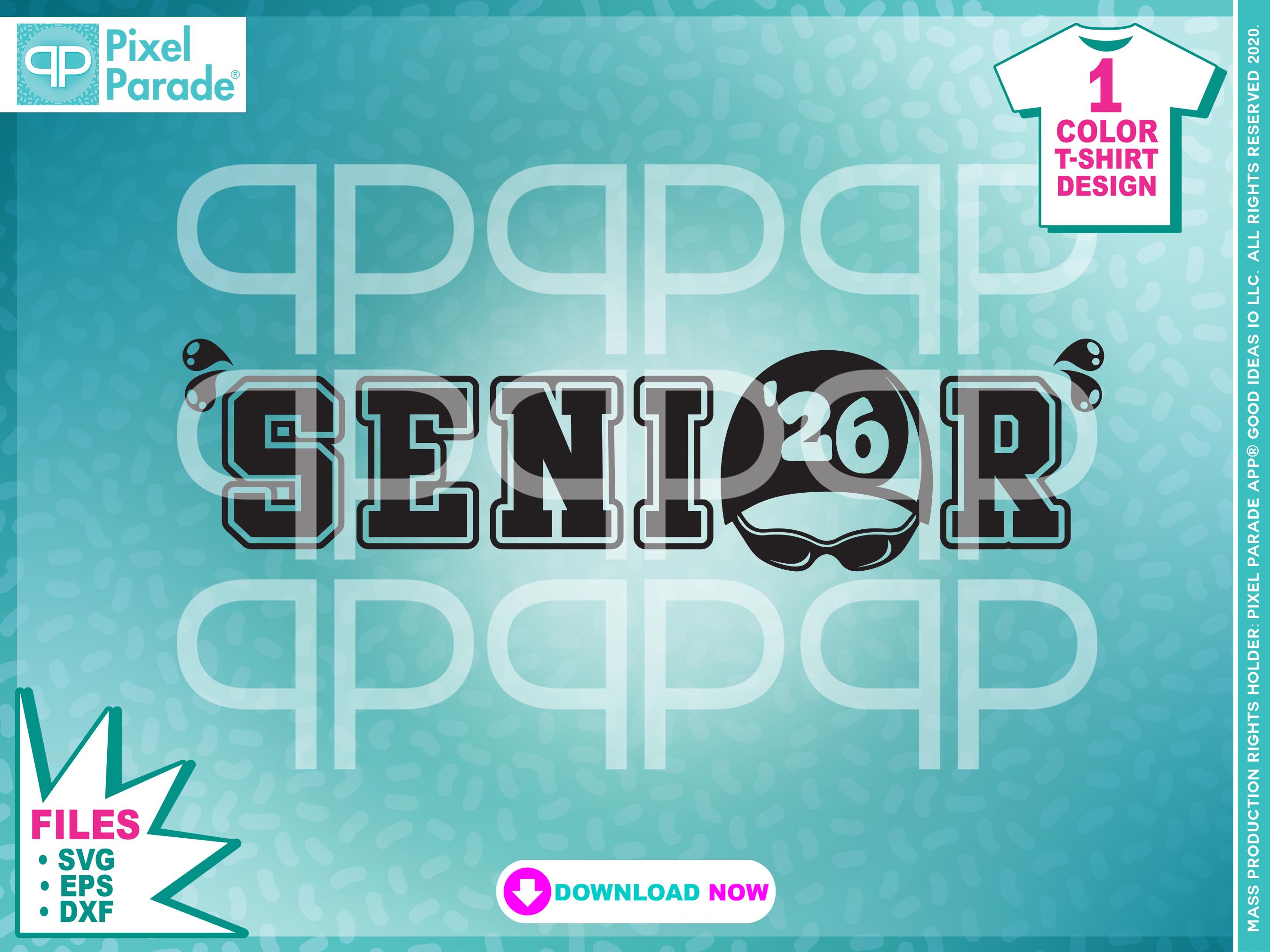 Senior Swimmer 2026 SVG: Swim Team Cut Files (digital Download - Etsy