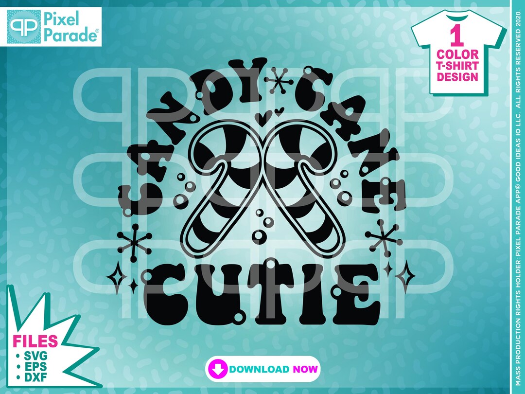 Candy Cane Cutie - Christmas SVG EPS DXF - Funny Holiday Shirt - Etsy