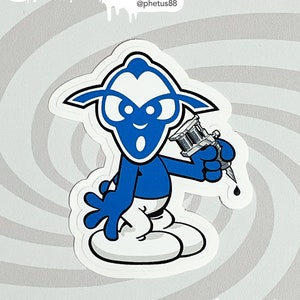 Vinyl Sticker Anime Kawaii Cartoon Pop Art Artist Collectable Wall Art Street Art Graffiti Character"The Phegnomes®"phabricated by@phetus88