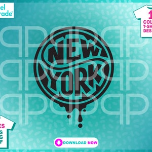 New York City, Graffiti, NY, Brooklyn, Bronx, Queens, Manhattan, Silhouette Cameo, svg, dxf, png, digitale snijbestanden door: Pixel Parade App®