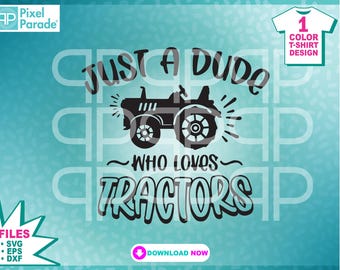 Tractor Lover SVG: Farmer Dad Gift, Cowboy Rancher Design (Digital Cut Files)