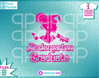 Kindergarten-graduierte SVG: Afro-Latina Mädchen, Herzen (Digital Cut Files)