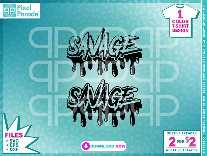 Savage Graffiti Drip Lettering SVG EPS DXF Cut Files (digital Download ...