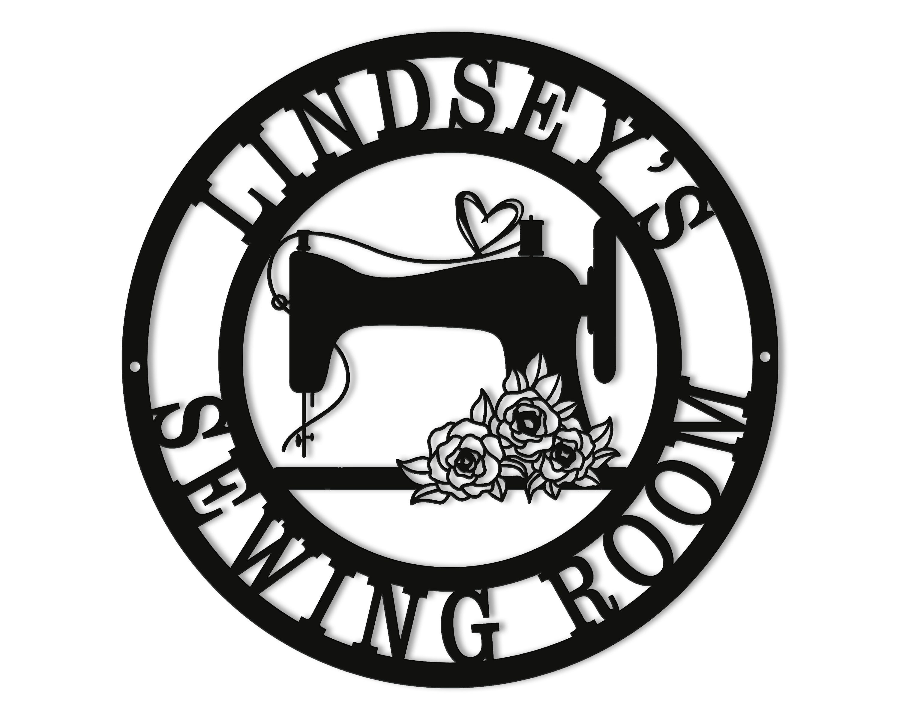 Customize Sewing Room Sign Metal Quilting Sign Craft Room Etsy