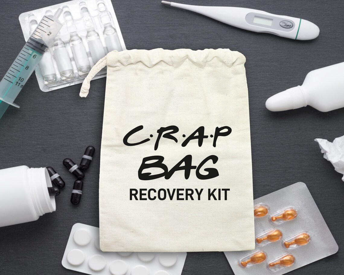 Crap Bag Recovery Kit Hangover Kit Bags Hangovers Only Etsy