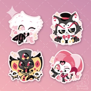 Mini Hazbin & Helluva Stickers