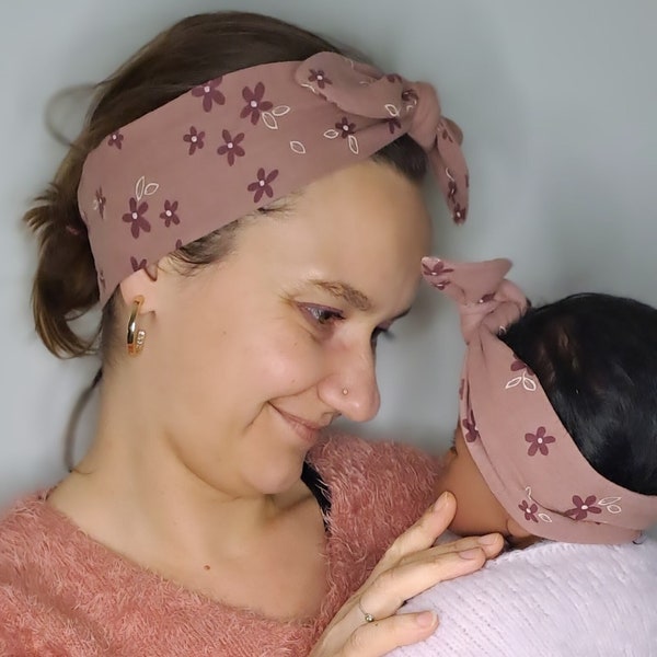 BANDEAU A NOUER - Look Matchy matchy - accessoire cheveux bébés, enfants et adultes - Bandeau nœuds - Headband