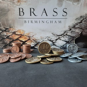 Ensemble de 80 pièces en métal pour Brass Birmingham ou Brass Lancashire couleur bronze, argent et or (20mm, 25mm and 30mm)