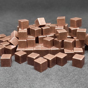 Bronze Metal Cubes, 7mm, Tokens for Board Games - Etsy