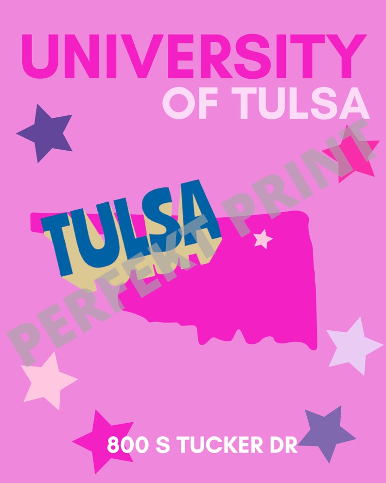 University of Tulsa Custom Print Pack Etsy