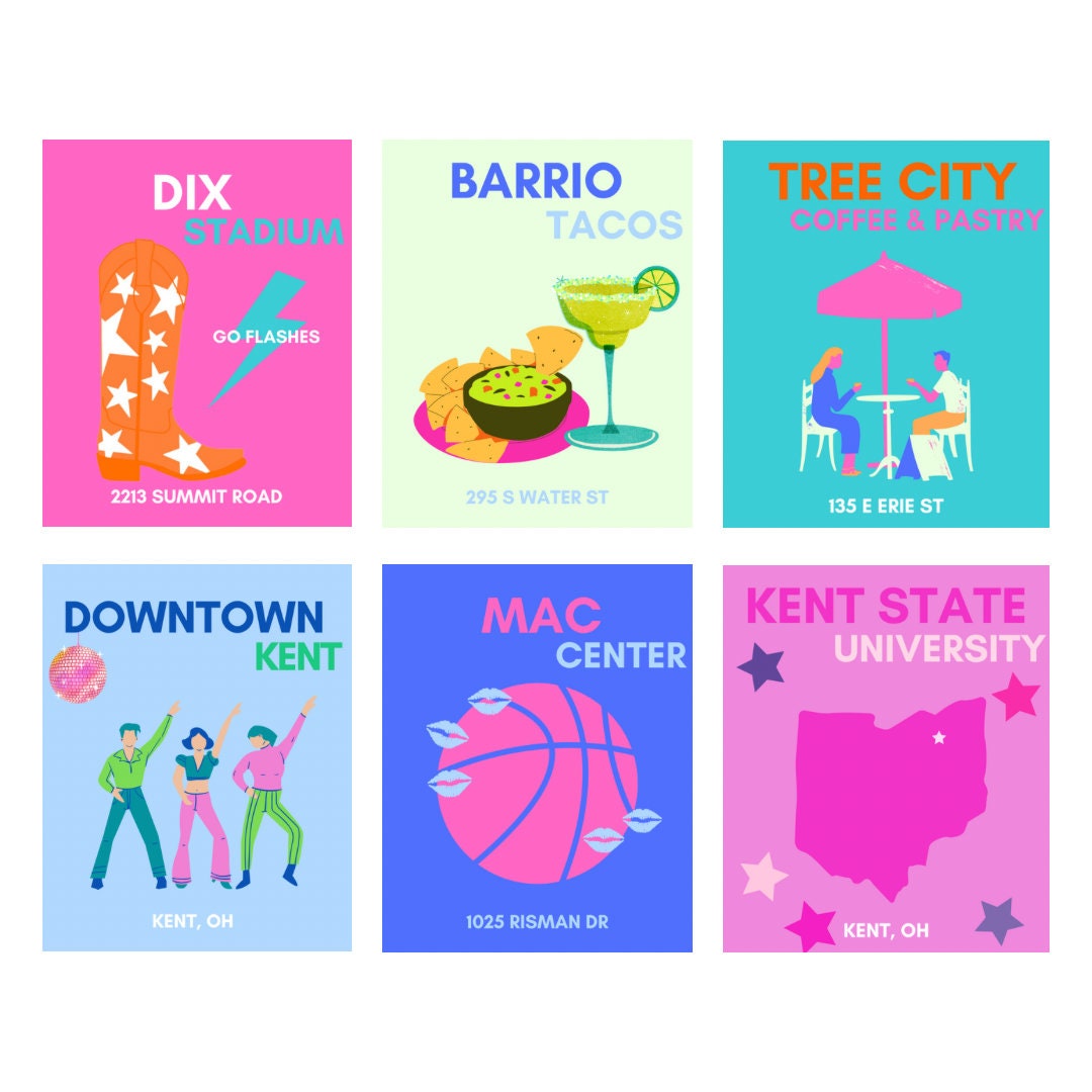 Kent State Print Pack - Etsy
