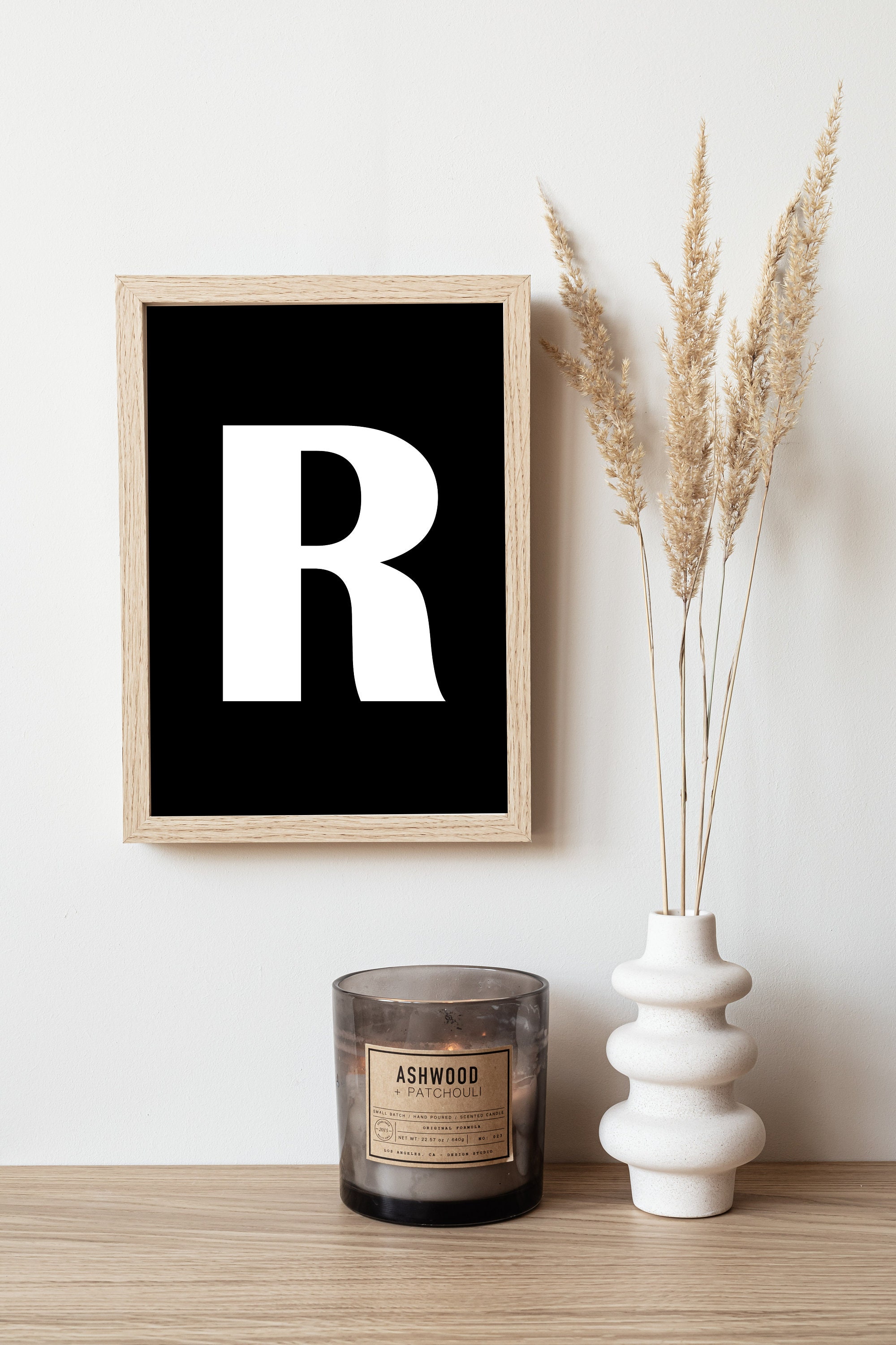 Printable Letter R, Alphabet Poster, Typography Wall Art, Digital ...