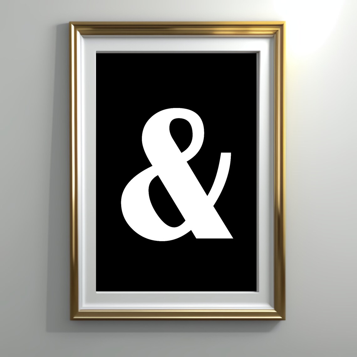 Printable Ampersand Symbol &amp;' Alphabet Poster - Etsy