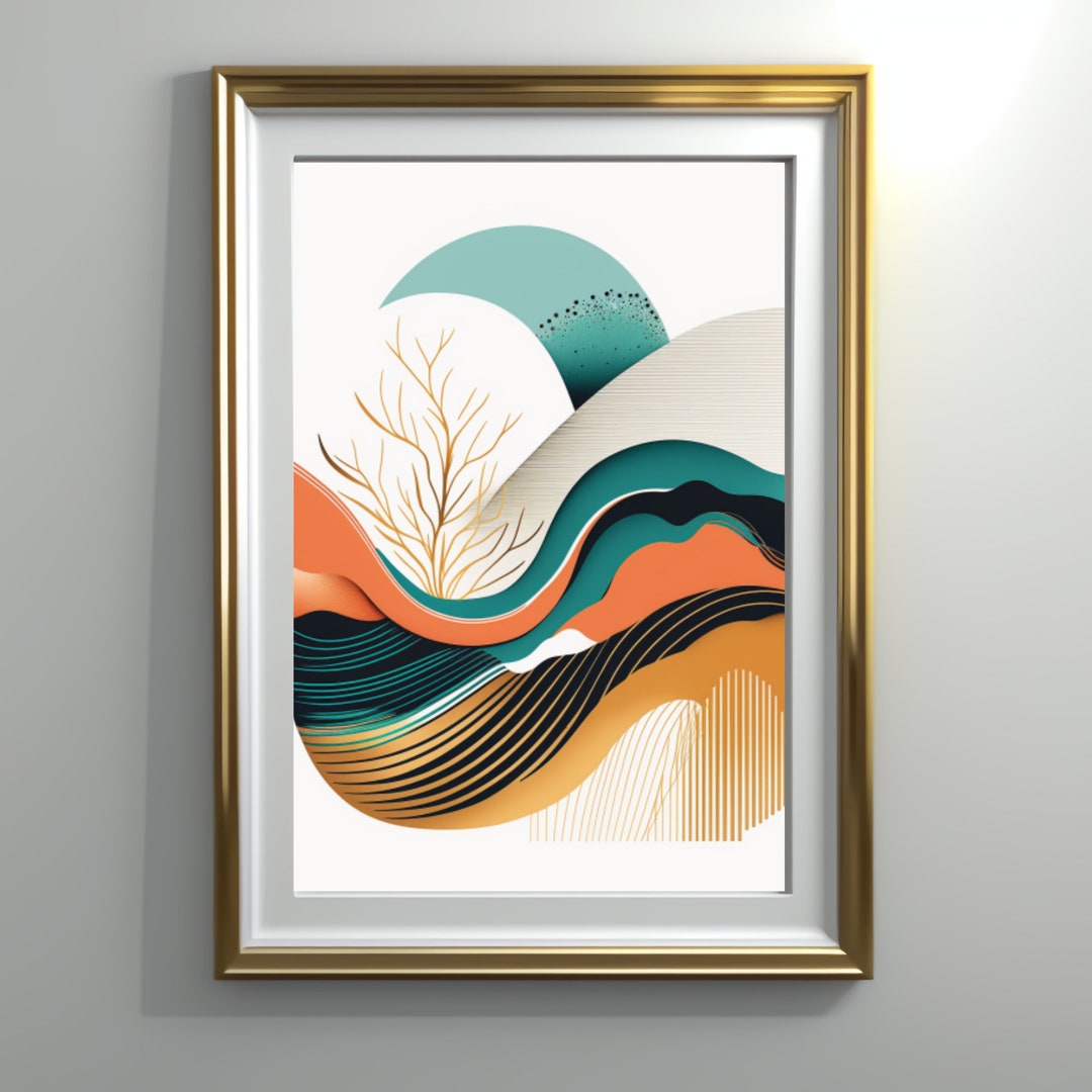 Downloadable Minimalist Boho Wall Decor, Mid Century Modern Wall Art ...