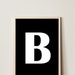 Printable Letter B, Alphabet Poster, Typography Wall Art, Digital ...