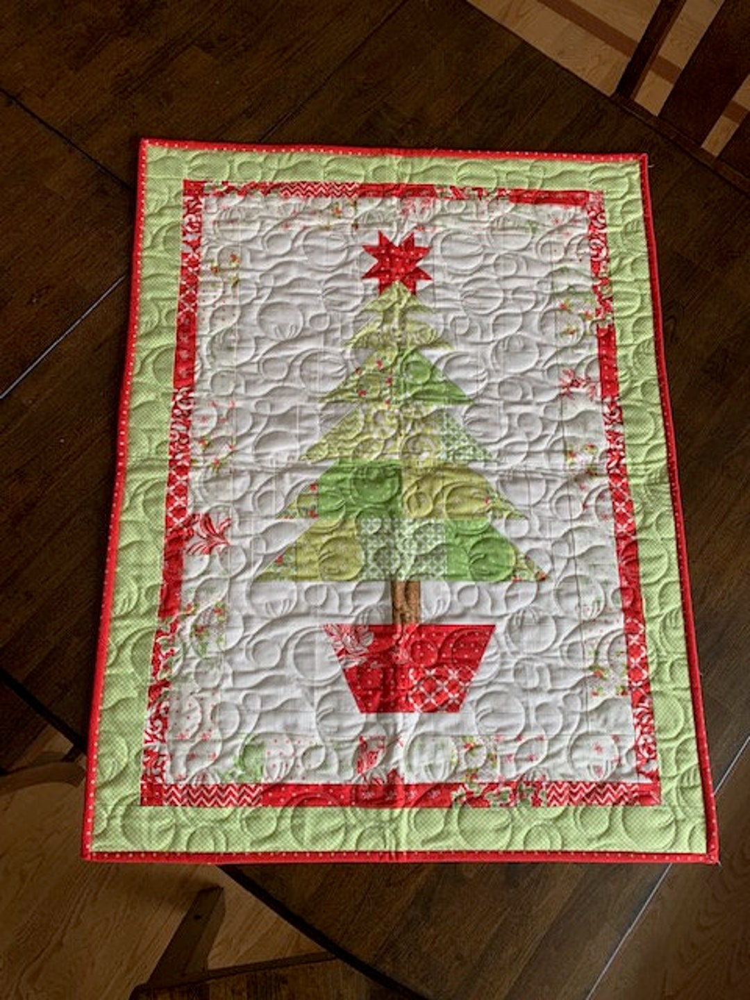 Quilted Christmas Tree Wall Hanging Etsy