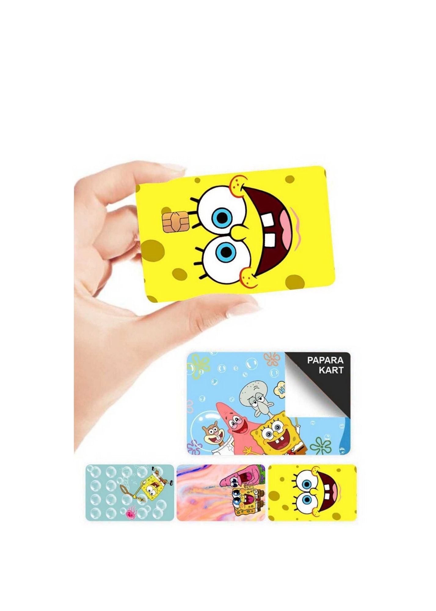 Sponge Bob Debit Card Skin 4 Pcs Credit Card Skin Cover - Etsy