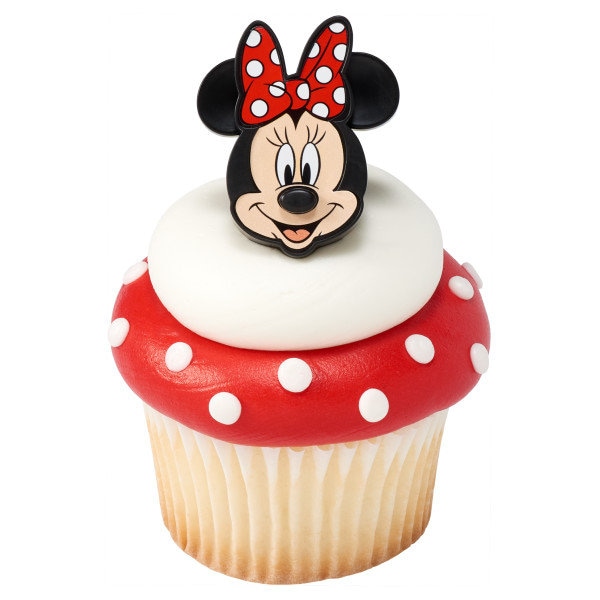 Minnie Mouse Cupcake Rings/Minnie Mouse Cupcake Toppers 12 count