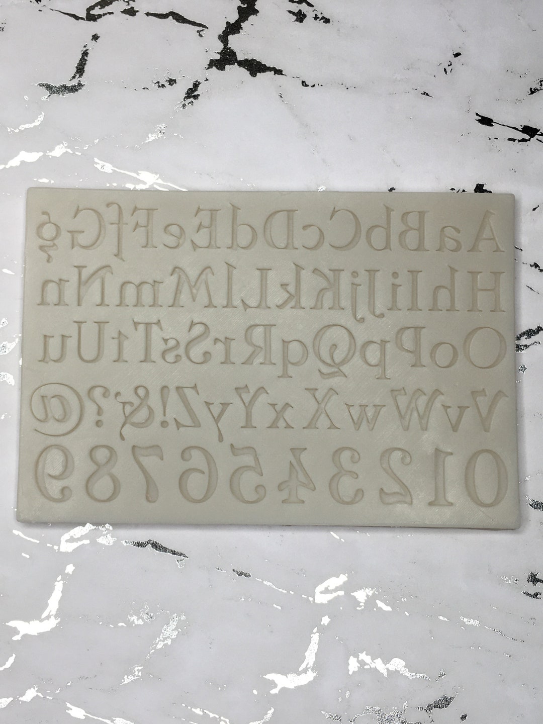 Alphabet Letters Silicone Mold Etsy