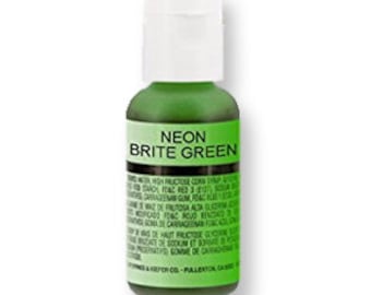 Neon Brite Green .64 oz Airbrush Color